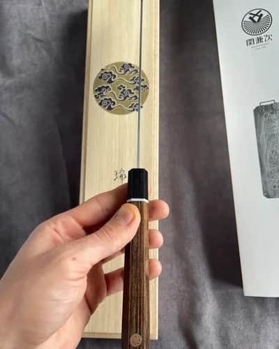 Ніж Кірітсуке (Kiritsuke) 210mm, Kanetsugu Zuiun, сталь SPS 2 - Thumbnail 3
