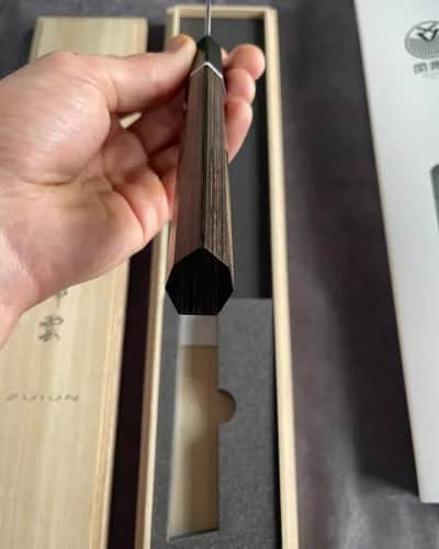Ніж Кірітсуке (Kiritsuke) 210mm, Kanetsugu Zuiun, сталь SPS 2 - Thumbnail 4
