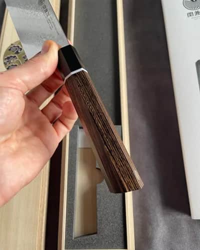 Ніж Кірітсуке (Kiritsuke) 210mm, Kanetsugu Zuiun, сталь SPS 2 - Thumbnail 5