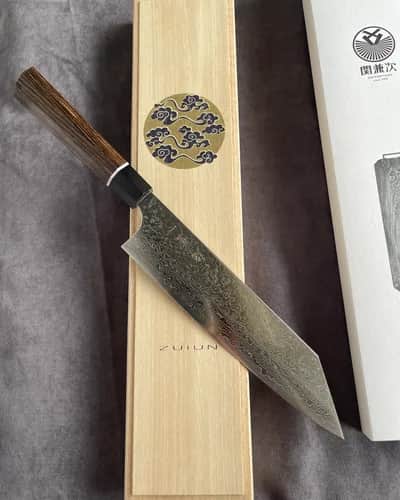 Ніж Кірітсуке (Kiritsuke) 210mm, Kanetsugu Zuiun, сталь SPS 2 - Thumbnail 1