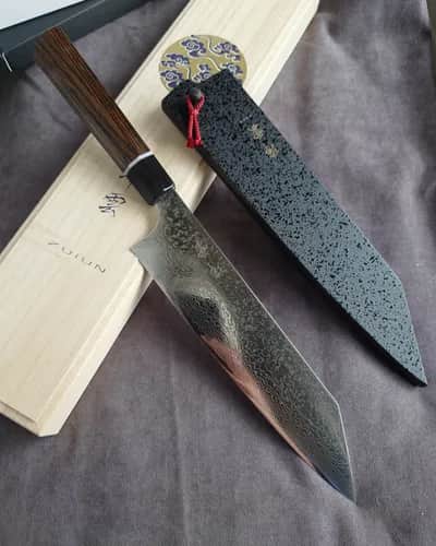 Ніж Кірітсуке (Kiritsuke) 210mm, Kanetsugu Zuiun, сталь SPS 2 - Thumbnail 6