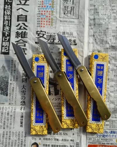 Ніж Higonokami, Nagao Kanekoma, сталь Aogami 2 - Thumbnail 2