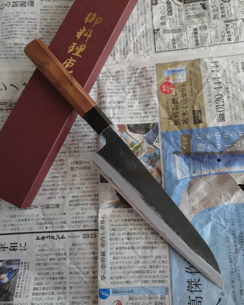 Ніж Гюто (Gyuto) 215mm, Tosa for Honmamon, сталь Aogami 2