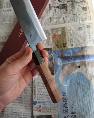 Ніж Гюто (Gyuto) 215mm, Tosa for Honmamon, сталь Aogami 2 - Thumbnail 5