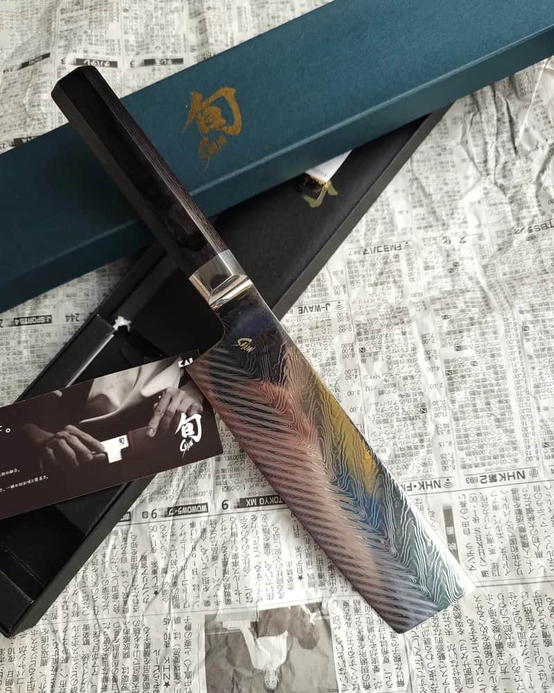 Ніж Накірі (Nakiri) 170mm, Kai Shun Dual Core, сталь VG10/VG2