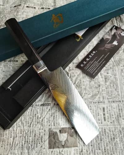 Ніж Накірі (Nakiri) 170mm, Kai Shun Dual Core, сталь VG10/VG2 - Thumbnail 2