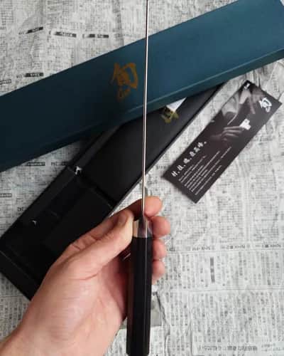 Ніж Накірі (Nakiri) 170mm, Kai Shun Dual Core, сталь VG10/VG2 - Thumbnail 4
