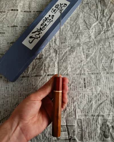 Ніж Бунка (Bunka) 175mm, Minamoto, сталь Aogami 2  - Thumbnail 5
