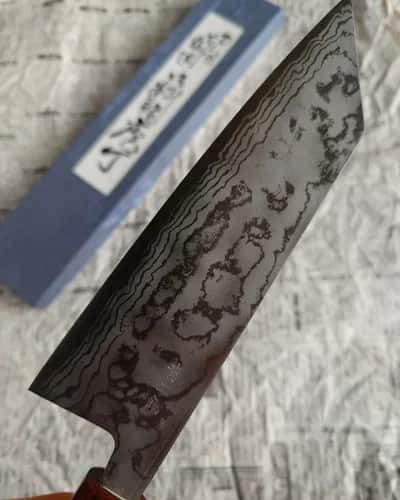 Ніж Бунка (Bunka) 175mm, Minamoto, сталь Aogami 2  - Thumbnail 3