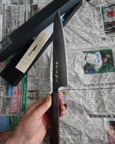Ніж Гюто (Gyuto) 215mm, Tojiro Sakuya, сталь VG10  - Thumbnail 6