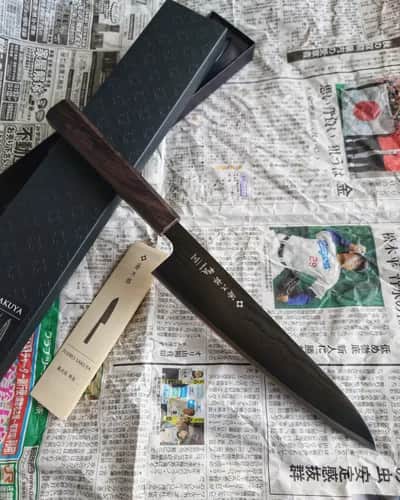 Ніж Гюто (Gyuto) 215mm, Tojiro Sakuya, сталь VG10  - Thumbnail 2