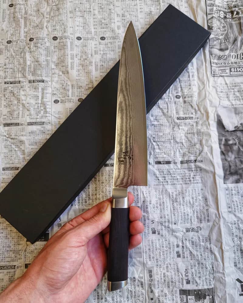 Ніж Гюто (Gyuto) 210mm, Kai Shun, сталь VG10 