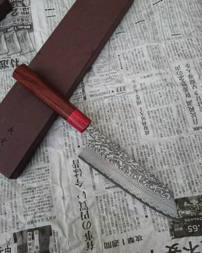 Ніж Бунка (Bunka) 170mm, Yoshimi Kato, сталь SG2 - Thumbnail 1