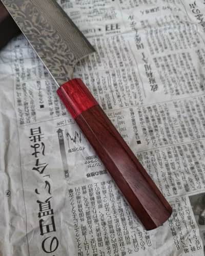 Ніж Бунка (Bunka) 170mm, Yoshimi Kato, сталь SG2 - Thumbnail 6