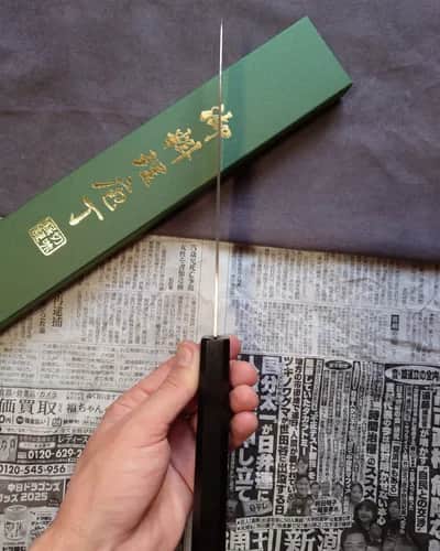 Ніж Гюто (Gyuto) 210mm, Kanjo Tsukahara, сталь Aogami Super  - Thumbnail 6