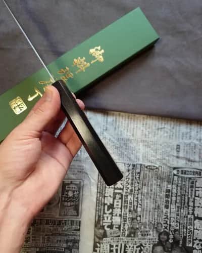 Ніж Гюто (Gyuto) 210mm, Kanjo Tsukahara, сталь Aogami Super  - Thumbnail 5