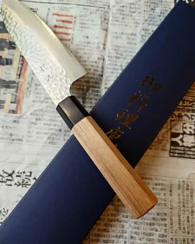 Ніж Сантоку (Santoku) 175mm, Hiroyuki Sakai, сталь HAP40 - Thumbnail 5