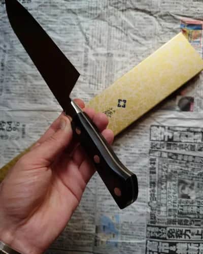Ніж Сантоку (Santoku) 210mm, Tojiro F-500, сталь VG10  - Thumbnail 4