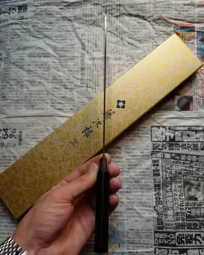 Ніж Сантоку (Santoku) 210mm, Tojiro F-500, сталь VG10  - Thumbnail 5