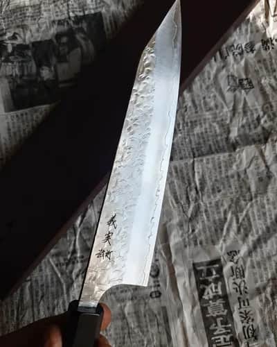 Ніж Кірітсуке (Kiritsuke) 210mm, Yoshimi Kato Hyo, сталь SG-2 - Thumbnail 3