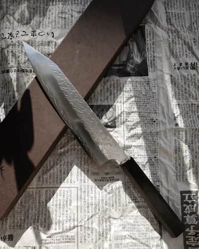 Ніж Кірітсуке (Kiritsuke) 210mm, Yoshimi Kato Hyo, сталь SG-2 - Thumbnail 2