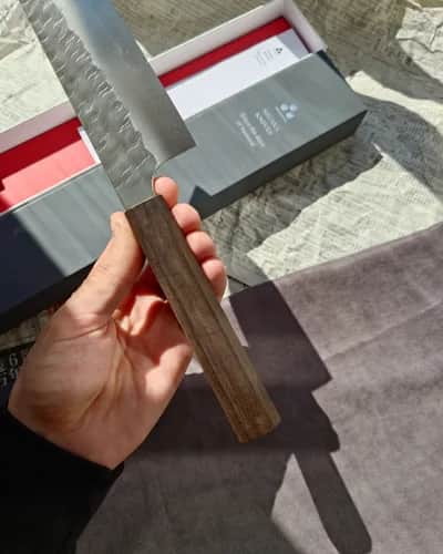Ніж Гюто (Gyuto) 200mm, Nigara Hamono, сталь Aogami Super  - Thumbnail 3
