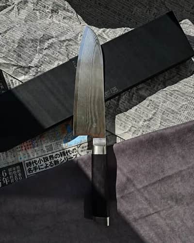 Ніж Сантоку (Santoku) 165mm, Kai Shun, сталь VG10  - Thumbnail 2