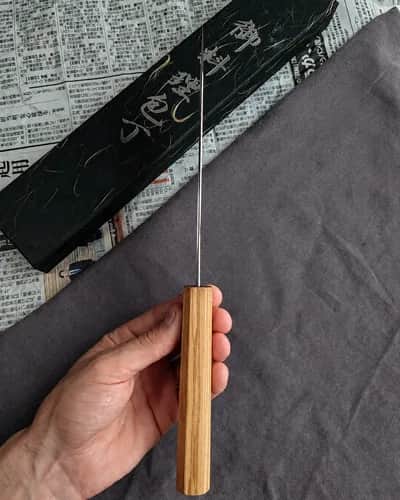 Ніж Бунка (Bunka) 180mm, Sukenari Hamono, сталь SG-2  - Thumbnail 5