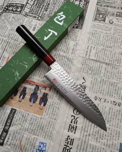 Ніж Сантоку (Santoku) 180mm, Seto Iseya, сталь VG10  - Thumbnail 1