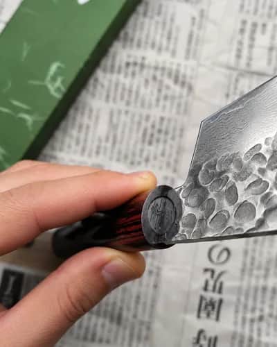 Ніж Сантоку (Santoku) 180mm, Seto Iseya, сталь VG10  - Thumbnail 4