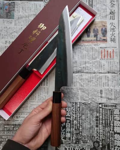 Ніж Гюто (Gyuto) 215mm, Tosa for Honmamon, сталь Aogami 2 - Thumbnail 1