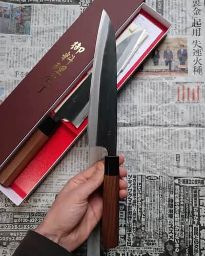 Ніж Гюто (Gyuto) 215mm, Tosa for Honmamon, сталь Aogami 2 - Thumbnail 2
