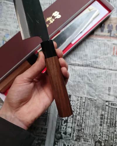Ніж Гюто (Gyuto) 215mm, Tosa for Honmamon, сталь Aogami 2 - Thumbnail 5