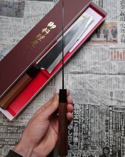 Ніж Гюто (Gyuto) 215mm, Tosa for Honmamon, сталь Aogami 2 - Thumbnail 6