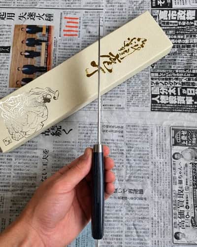 Ніж Сантоку (Santoku) 170mm, Kunio Masutani, сталь VG10 - Thumbnail 4
