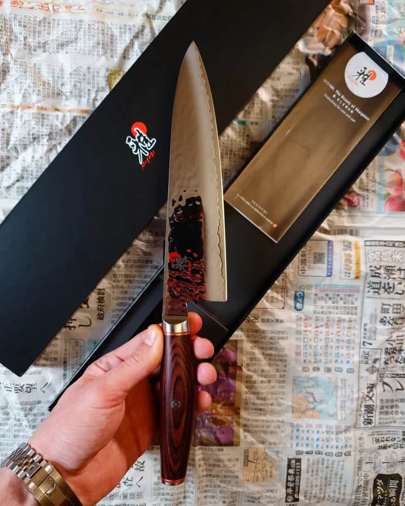 Ніж Гюто  (Gyuto) 200mm, Miyabi Artisan, сталь SG-2