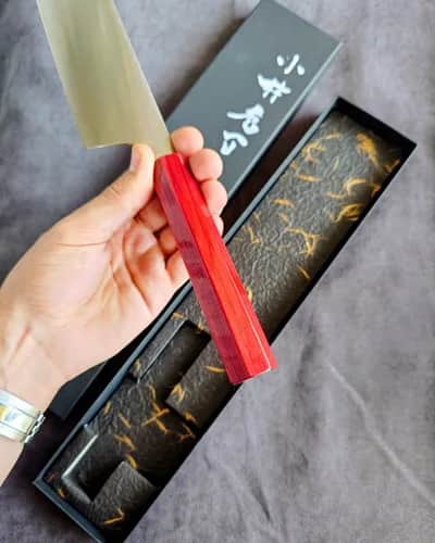 Ніж Накірі (Nakiri) 170mm, Kei Kobayashi, сталь SG2 - Thumbnail 4