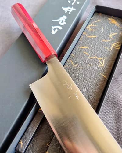 Ніж Накірі (Nakiri) 170mm, Kei Kobayashi, сталь SG2 - Thumbnail 3