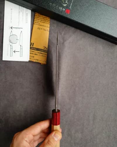 Ніж Бунка (Bunka) 170mm, Yuji Kurosaki, сталь SG2 - Thumbnail 3