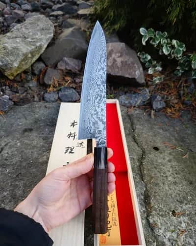 Ніж Гюто (Gyuto) 210mm, Shigeki Tanaka, сталь SG2 - Thumbnail 3