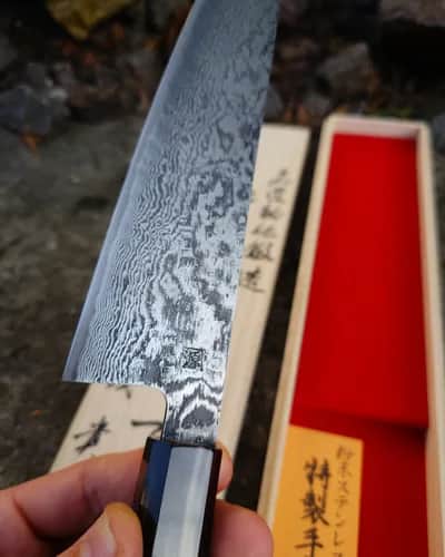 Ніж Гюто (Gyuto) 210mm, Shigeki Tanaka, сталь SG2 - Thumbnail 5
