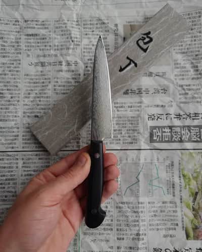 Ніж Петті (Petty) 120mm, Seto Iseya, сталь VG10 - Thumbnail 2