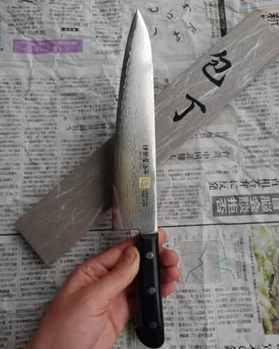 Ніж Гюто (Gyuto) 210mm, Seto Iseya, сталь VG10 - Thumbnail 1