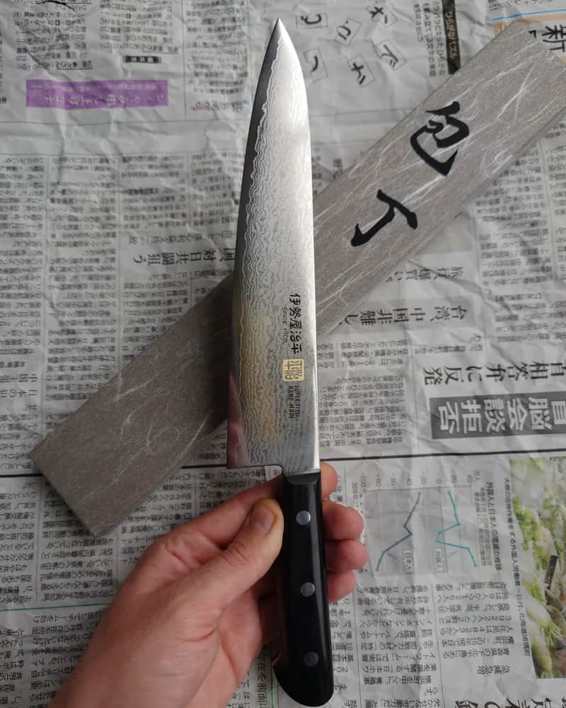Ніж Гюто (Gyuto) 210mm, Seto Iseya, сталь VG10