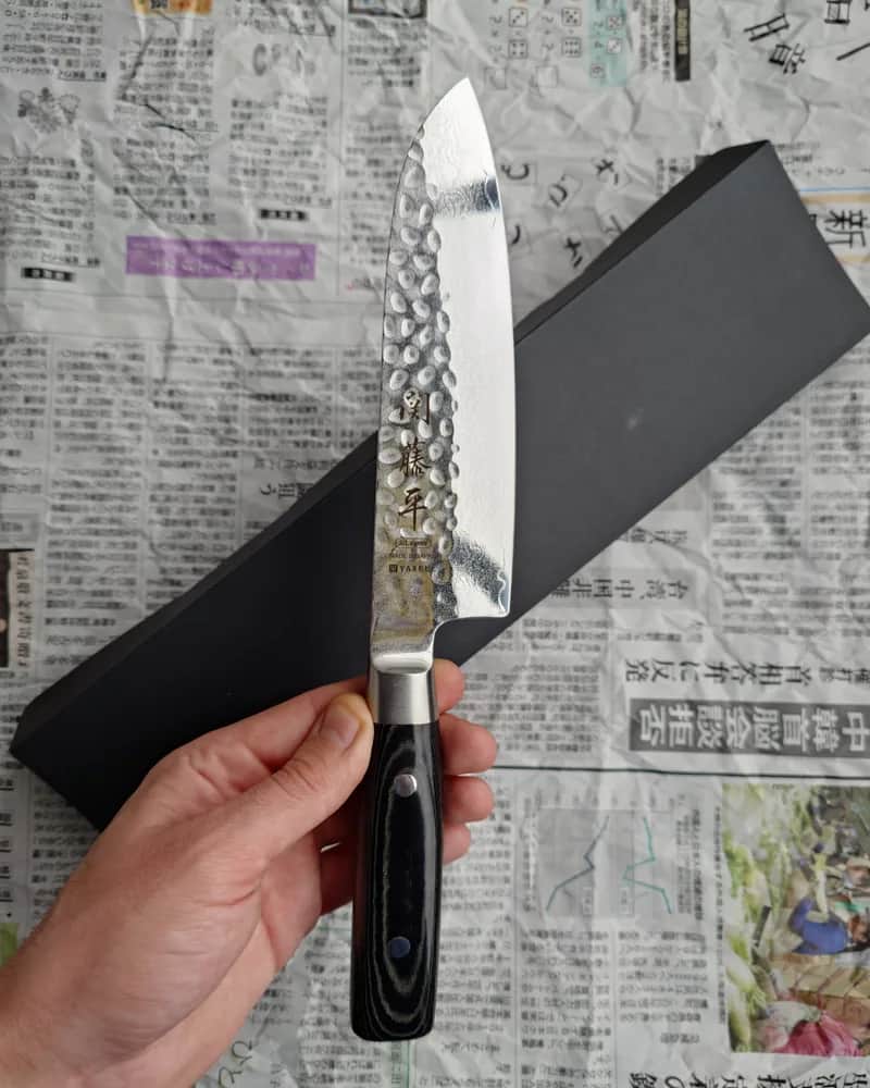 Ніж Сантоку (Santoku) 165mm, Yaxell Zen, сталь VG10