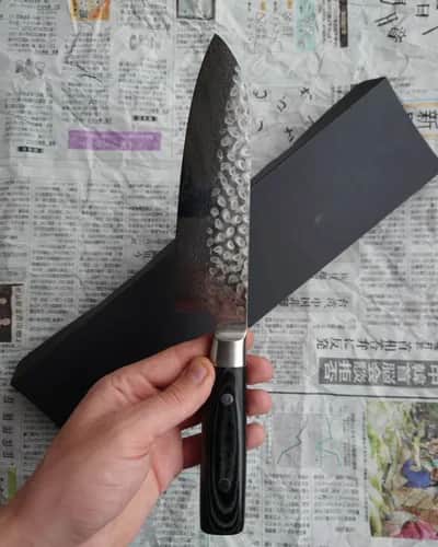 Ніж Сантоку (Santoku) 165mm, Yaxell Zen, сталь VG10 - Thumbnail 2