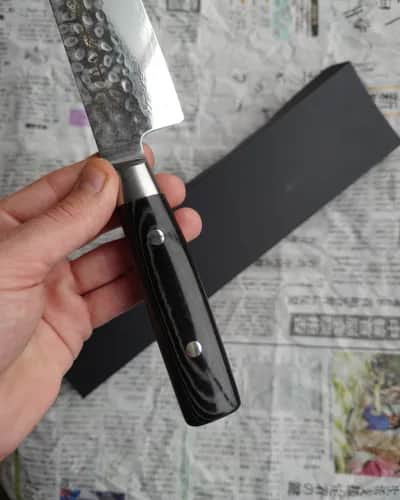 Ніж Сантоку (Santoku) 165mm, Yaxell Zen, сталь VG10 - Thumbnail 3