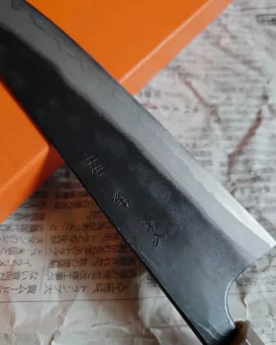 Ніж бунка (Bunka) 170mm, Kyohei Shindo, сталь Aogami 2 - Thumbnail 4