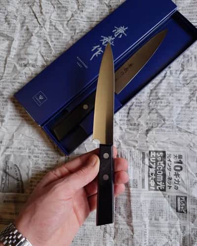 Ніж Петті (Petty) 130mm, Yaxell Kaneyoshi Saku, сталь SG-2 - Thumbnail 2
