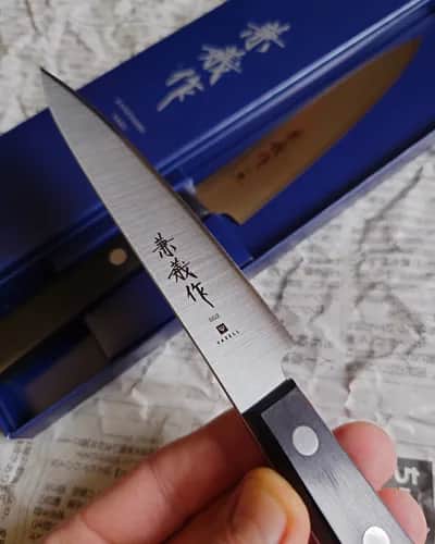 Ніж Петті (Petty) 130mm, Yaxell Kaneyoshi Saku, сталь SG-2 - Thumbnail 3
